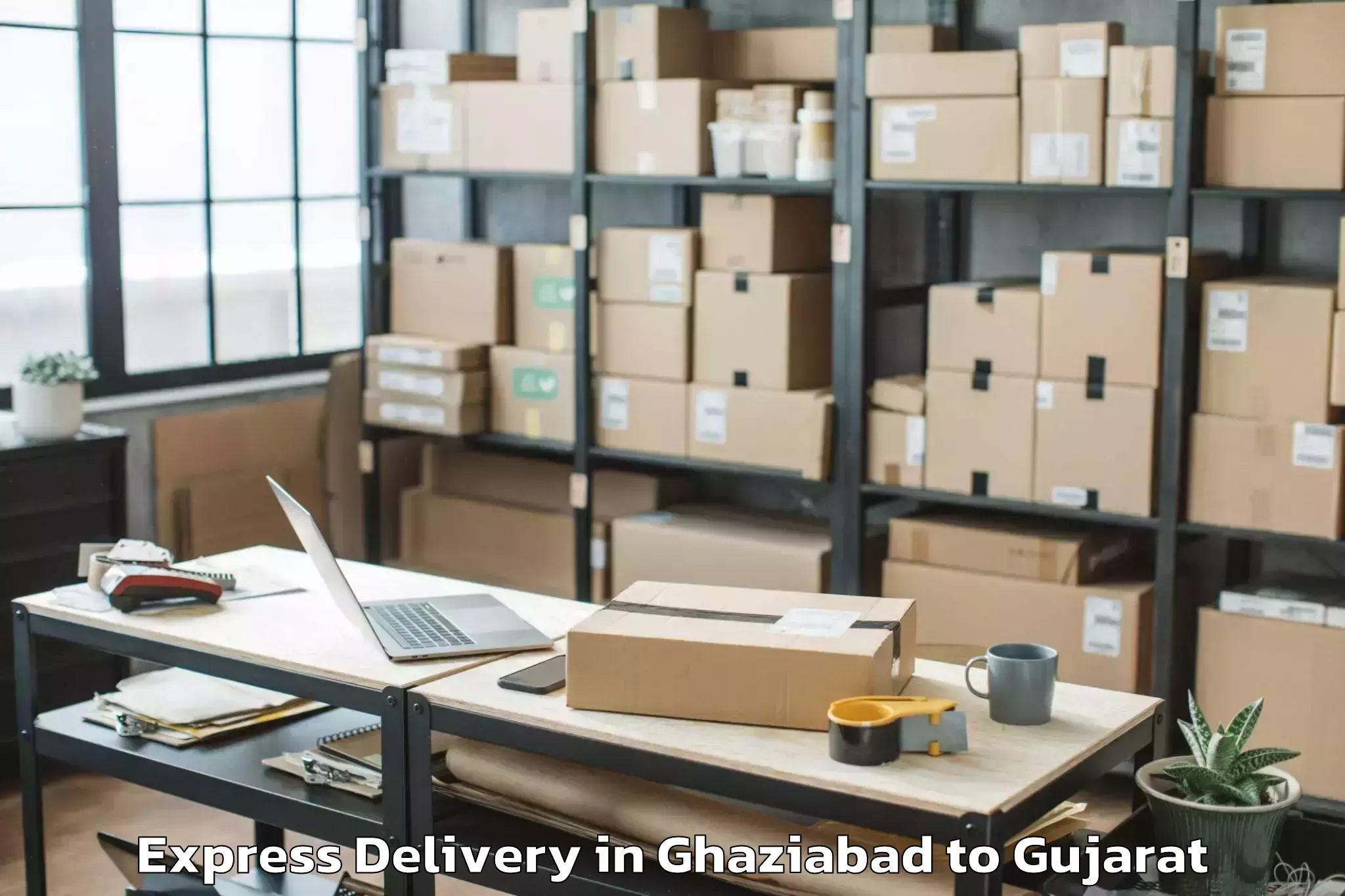 Book Ghaziabad to Crystal Mall Rajkot Express Delivery